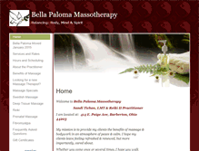 Tablet Screenshot of bellapaloma.massagetherapy.com