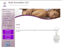 Tablet Screenshot of be.massagetherapy.com