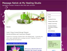 Tablet Screenshot of massagenatick.massagetherapy.com