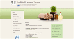 Desktop Screenshot of goodhealth.massagetherapy.com