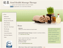 Tablet Screenshot of goodhealth.massagetherapy.com