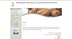 Desktop Screenshot of cindyrowland.massagetherapy.com