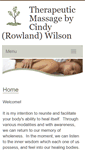 Mobile Screenshot of cindyrowland.massagetherapy.com