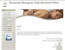 Tablet Screenshot of cindyrowland.massagetherapy.com