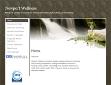 Tablet Screenshot of newportwellness.massagetherapy.com