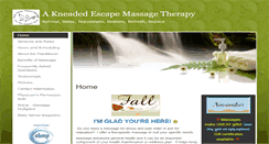 Desktop Screenshot of akneadedescape.massagetherapy.com