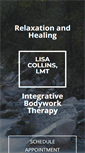 Mobile Screenshot of lisacollins.massagetherapy.com