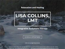 Tablet Screenshot of lisacollins.massagetherapy.com