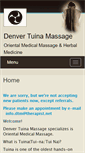 Mobile Screenshot of denvertuina.massagetherapy.com