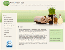 Tablet Screenshot of oleaverdespa.massagetherapy.com