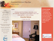 Tablet Screenshot of essentialretreat.massagetherapy.com