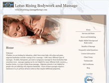 Tablet Screenshot of lotusrising.massagetherapy.com