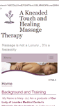 Mobile Screenshot of akneadedtouchandhealing.massagetherapy.com