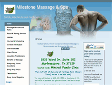 Tablet Screenshot of milestone.massagetherapy.com