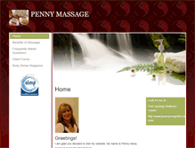 Tablet Screenshot of pennymassage.massagetherapy.com