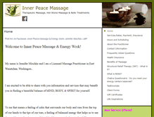 Tablet Screenshot of innerpeace2011.massagetherapy.com