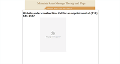 Desktop Screenshot of mountainrains.massagetherapy.com