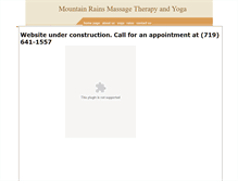 Tablet Screenshot of mountainrains.massagetherapy.com