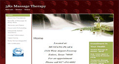 Desktop Screenshot of 3rs.massagetherapy.com