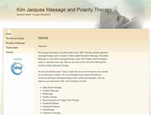 Tablet Screenshot of kimjacques.massagetherapy.com