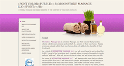 Desktop Screenshot of moonstone.massagetherapy.com