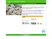 Tablet Screenshot of jodielee.massagetherapy.com