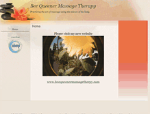 Tablet Screenshot of beequeener.massagetherapy.com
