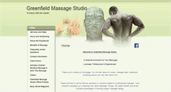 Desktop Screenshot of greenfieldmassagestudio.massagetherapy.com