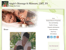 Tablet Screenshot of angiestewart-king.massagetherapy.com