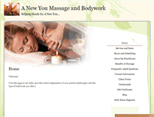 Tablet Screenshot of anewyou.massagetherapy.com