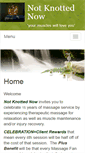 Mobile Screenshot of notknottednow.massagetherapy.com