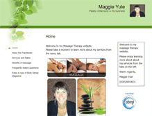 Tablet Screenshot of maggie.massagetherapy.com