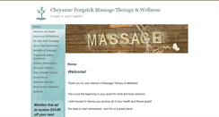 Desktop Screenshot of cheyanneforgatch.massagetherapy.com