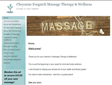 Tablet Screenshot of cheyanneforgatch.massagetherapy.com