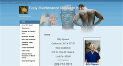 Desktop Screenshot of bodymaintenanceinlodi.massagetherapy.com