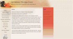 Desktop Screenshot of lifebalancetherapycenter.massagetherapy.com