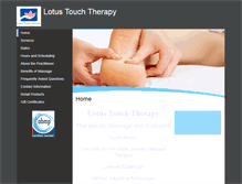 Tablet Screenshot of lotustouchtherapy.massagetherapy.com