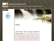 Tablet Screenshot of lastingimpressions.massagetherapy.com