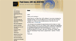 Desktop Screenshot of pauljones.massagetherapy.com