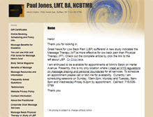 Tablet Screenshot of pauljones.massagetherapy.com
