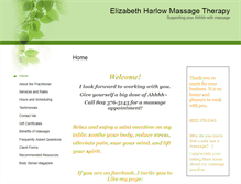 Tablet Screenshot of elizabethharlow.massagetherapy.com