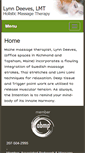 Mobile Screenshot of lynndeeves.massagetherapy.com