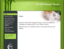 Tablet Screenshot of be-well.massagetherapy.com