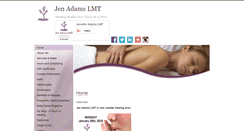 Desktop Screenshot of jenadamslmt.massagetherapy.com