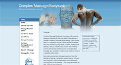 Desktop Screenshot of complexmassage.massagetherapy.com