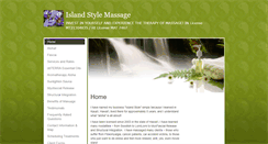 Desktop Screenshot of islandstyle.massagetherapy.com