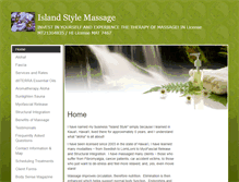 Tablet Screenshot of islandstyle.massagetherapy.com