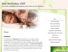 Tablet Screenshot of dalemccluskey.massagetherapy.com