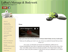 Tablet Screenshot of larues.massagetherapy.com