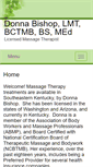 Mobile Screenshot of donnabishop.massagetherapy.com